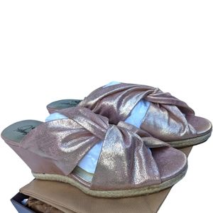 Patricia Nash Ricarda Pink Wedge Espadrille Sandal